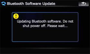 Do not turn off unit while it is updating